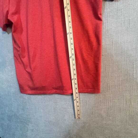 Lands' End Men's Classic Fit 4-Way Stretch Tee, Red, Size Large, Soft, Light - Picture 6 of 7